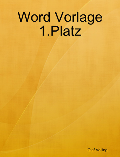 Word Vorlage 1.Platz