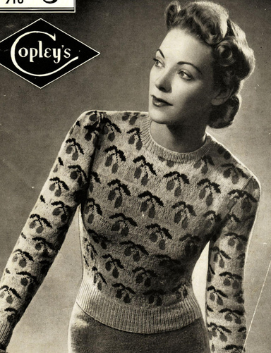 Fair ISle Cherry Pullover