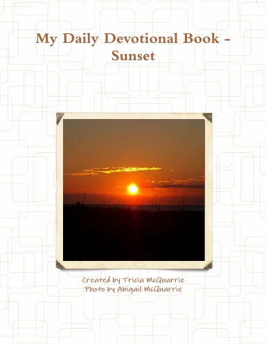 My Daily Devotional Book - Sunset