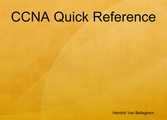 CCNA Quick Reference