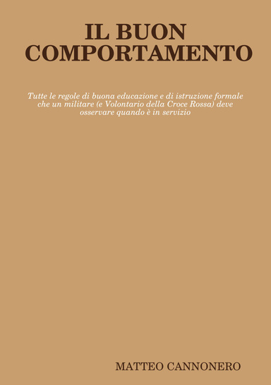 IL BUON COMPORTAMENTO
