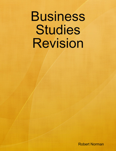 Business Studies Revision
