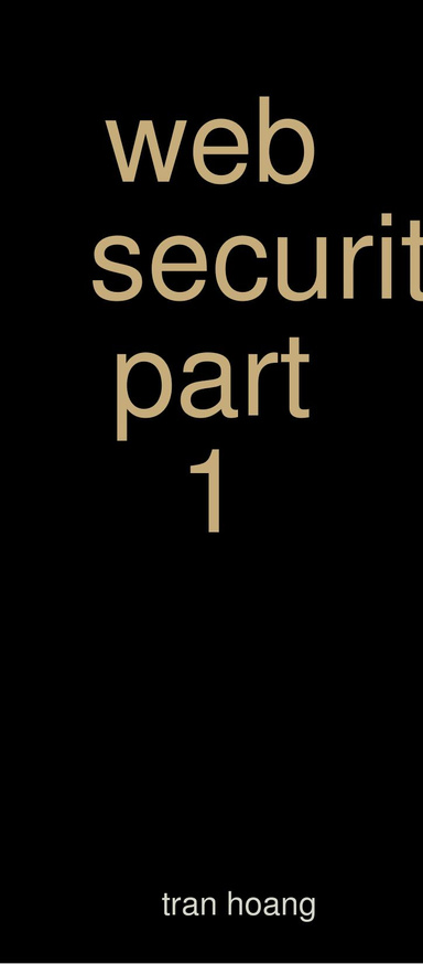 web security part 1