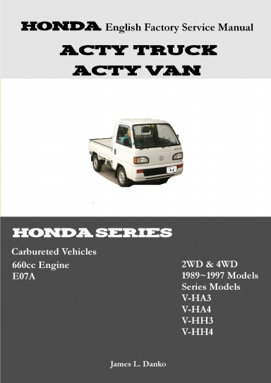 Honda Acty English Factory Service Manual