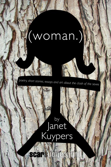 (woman.)  (with bark cover)