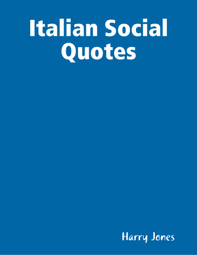 Italian Social Quotes