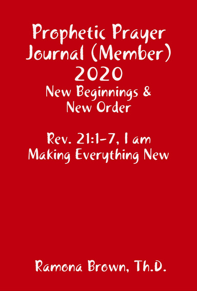 Prophetic Prayer Journal (Member) 2020