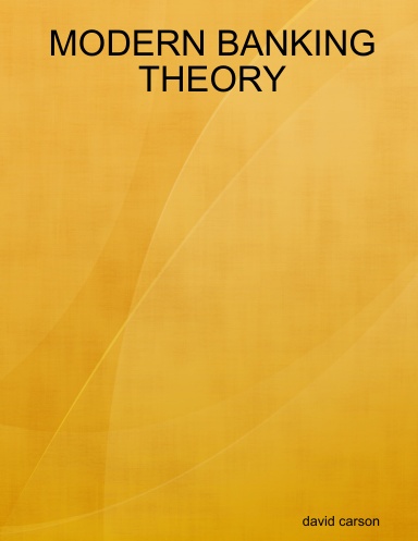 MODERN BANKING THEORY