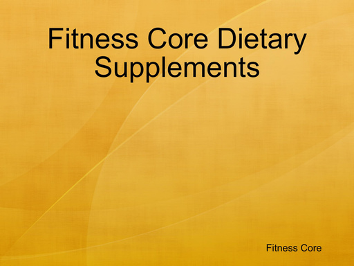 Fitness Core Dietary Supplements