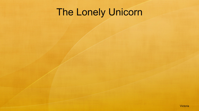 The Lonely Unicorn