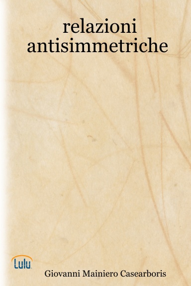 relazioni antisimmetriche