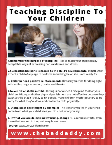 Teaching Discipline To Your Children
