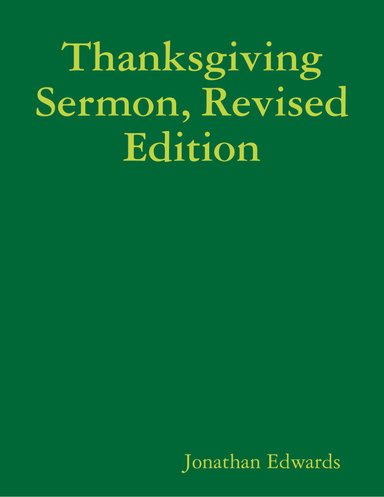 Thanksgiving Sermon, Revised Edition