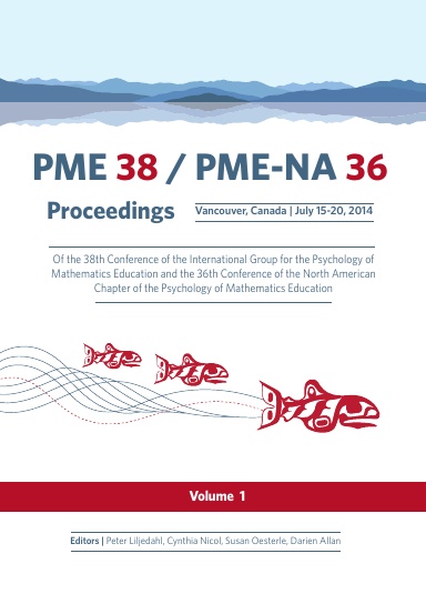 Proceedings of the 38th Conference of the International Group for the Psychology of Mathematics Education and the 36th Conference of the North American Chapter of the Psychology of Mathematics Education - Volume 1