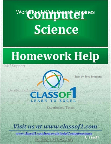 Working of Web Search Engines