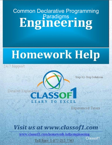 Common Declarative Programming Paradigms