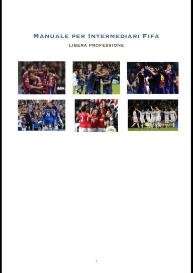 Il manuale degli intermediari Fifa