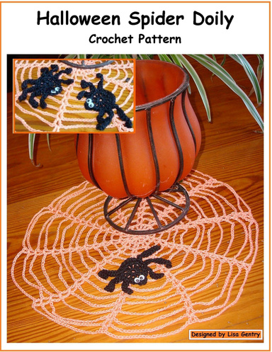 Halloween Spider Doily - Crochet Pattern