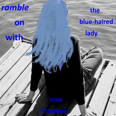 blue-haired lady rambles on