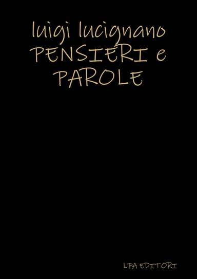 Pensieri e parole