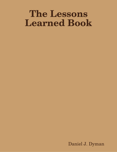 The Lessons Learned Book