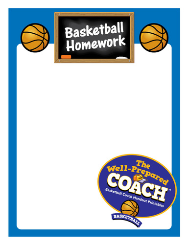 Basketball Coach Handout Printables — The Well-Prepared Coach