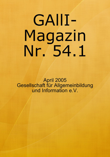Allgemeinbildungsmagazin Nr. 54