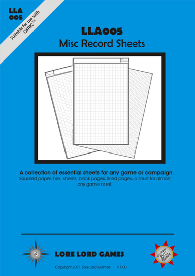 LLA005-Misc Record Sheets