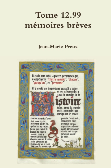 Tome 12.99 brèves mémoires de novembre