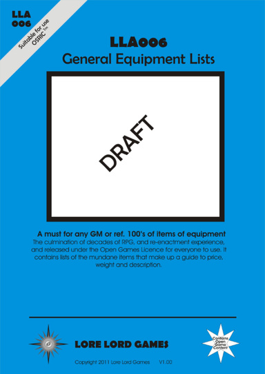 LLA006-General Equipment Lists