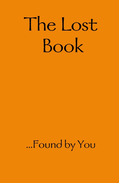The Lost Book...Found by You
