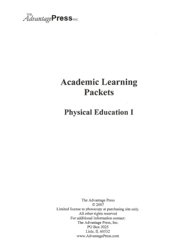Physical Education Notebook 1