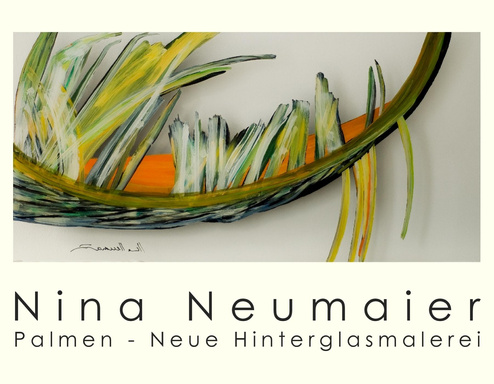 Nina Neumaier: Palmen - Neue Hinterglasmalerei