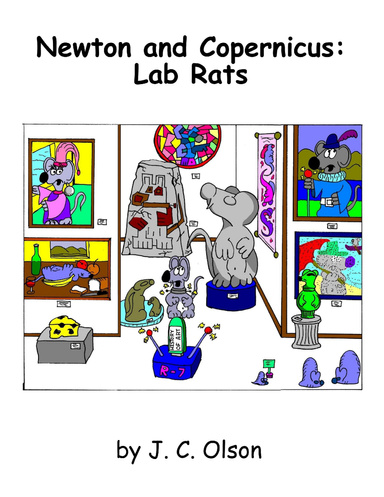 Newton and Copernicus: Lab Rats (black and white)