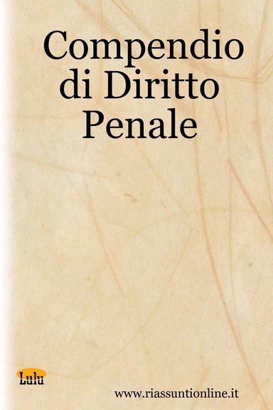 Compendio di Diritto Penale