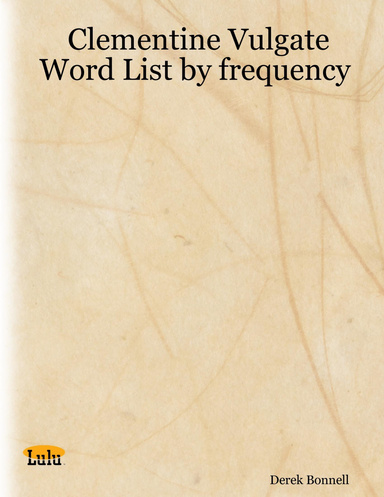 Clementine Vulgate Word List by frequency