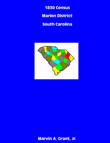 1830 Census Marion District, South Carolina