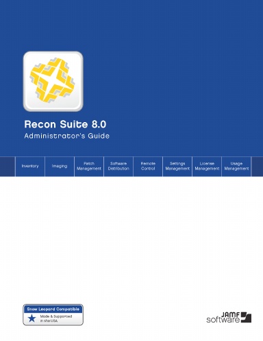 Recon Suite Administrator's Guide, Version 8.0