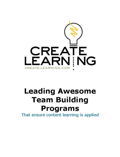 How To Lead Successful Team Building Programs