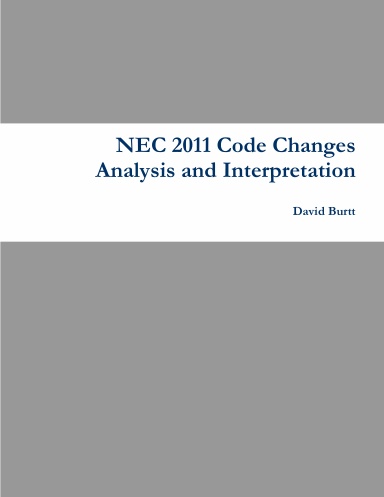 NEC 2011 Code Changes