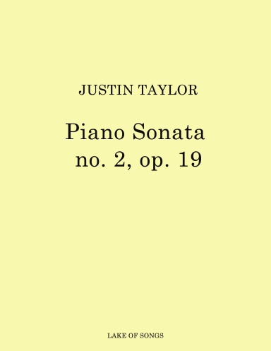 Piano Sonata No.2 in B minor, op. 19