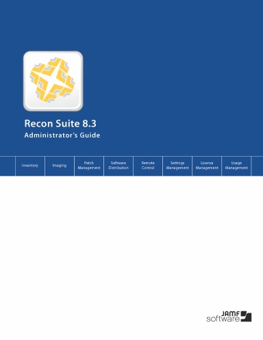 Recon Suite Administrator's Guide, Version 8.3