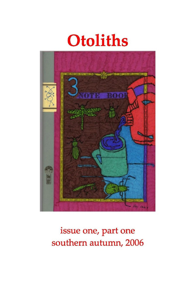 Otoliths, issue one, part one