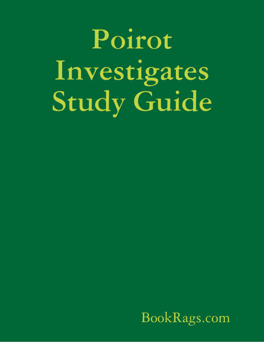 Poirot Investigates Study Guide