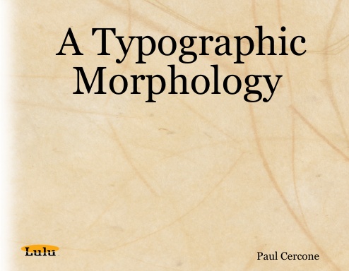 A Typographic Morphology