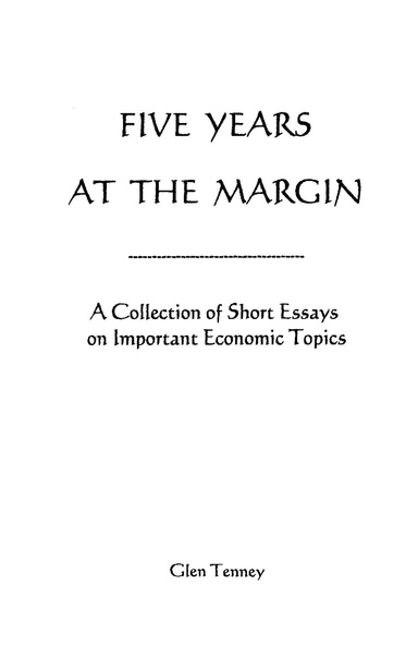 Five Years At The Margin