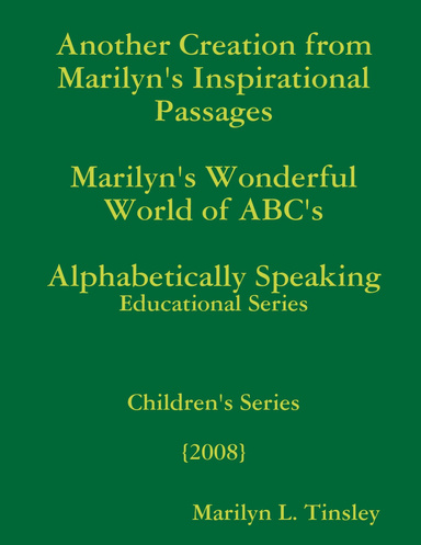 Marilyn's Wonderful World of ABC's ~ Educational Series
