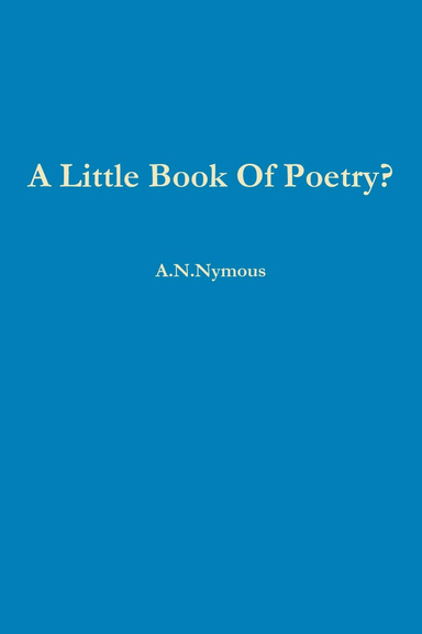A Little Book Of Poetry?