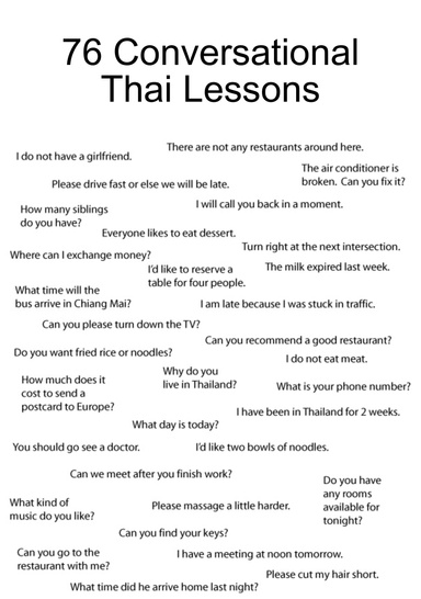76 Conversational Thai Lessons