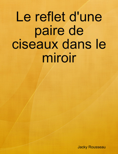 Le reflet d'une paire de ciseaux dans le miroir